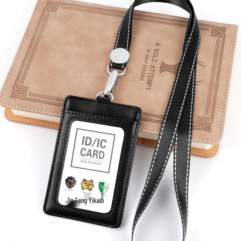 Γνήσιο Δερμάτινη Θήκη Ταυτότητας & Καρτών με Κορδόνι για Εργασία, Φοιτητές & Κάρτες Λεωφορείου