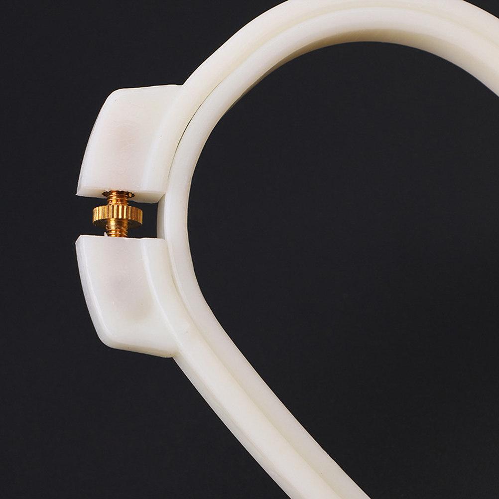 Embroidery Hoop ABS Plastic Square Cross Stitch Circle Set Creamy White DIY Craft Tool Embroidery Frames Linen Fabric