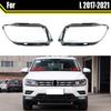 Autolampengehäuse Kompatibel für VW Tiguan L 2017 2018 2019 2020 2021 Glaslinse Schale Auto Scheinwerferabdeckung Lichtkappen(Niedrig Links)