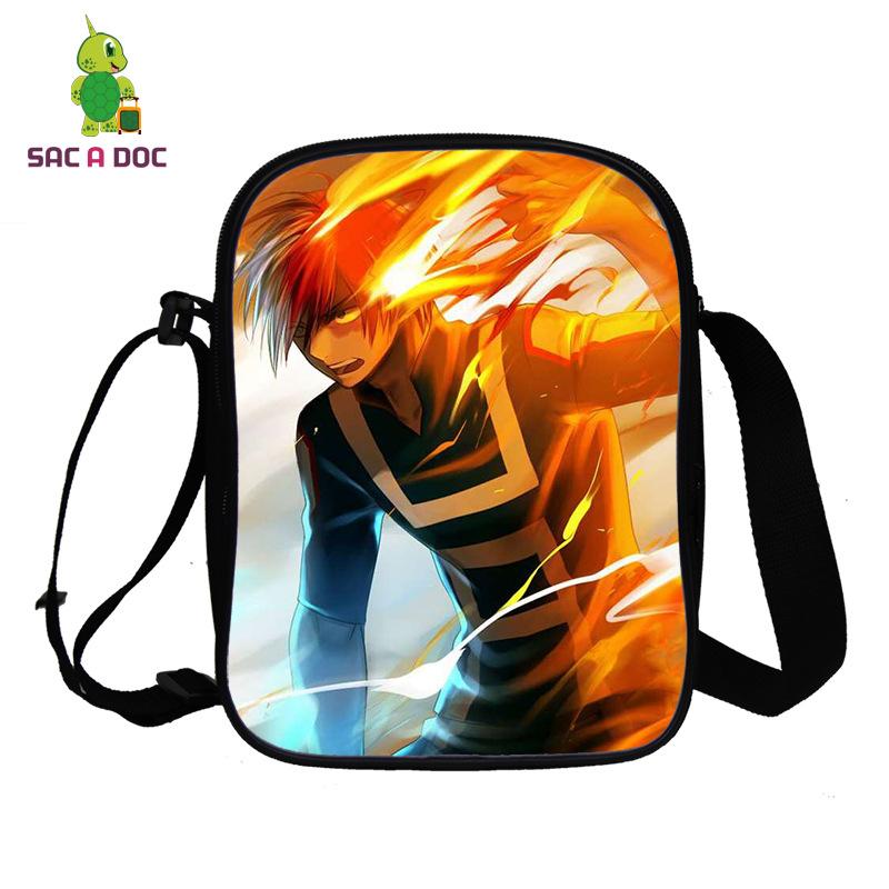 Anime My Hero Academia My Hero Academia Peripheral Printed Messenger Bag Full Color Personality Shoulder Bag