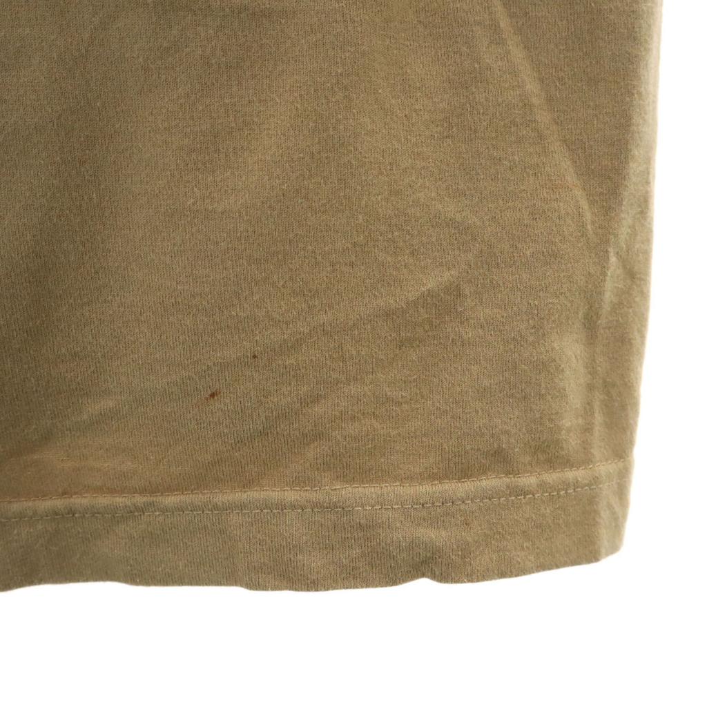 adidas Back printed Trefoil logo Short sleeve T-shirt L beige Men's Used