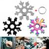 Compact And Durable 18 In 1 Snowflake Multi Tool With Convenient Key Chain Attachment