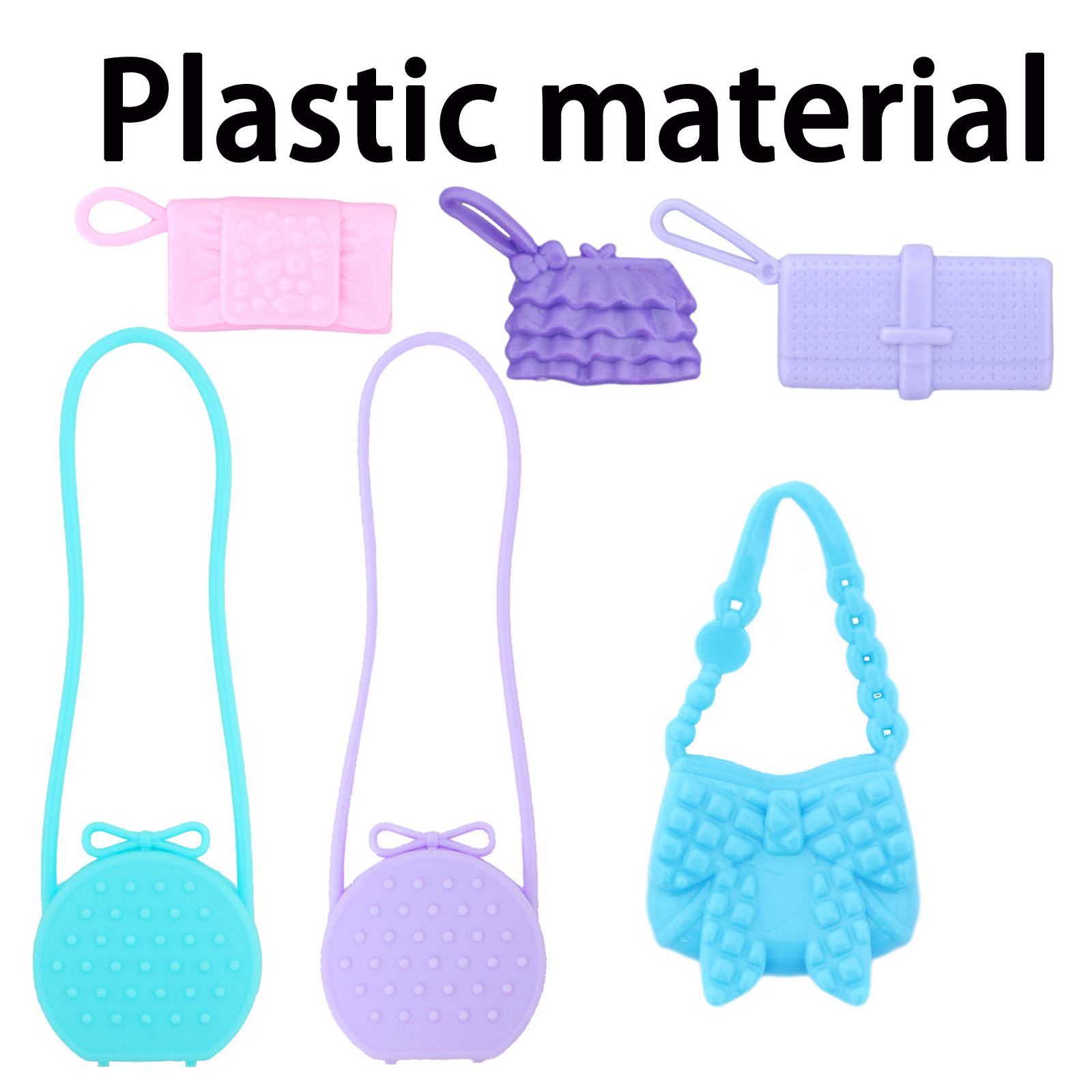 

Сумочка для кукол Барби, модная тканевая пластиковая сумочка, аксессуары для одежды для кукол 1/6, кукольный домик, детская игрушка