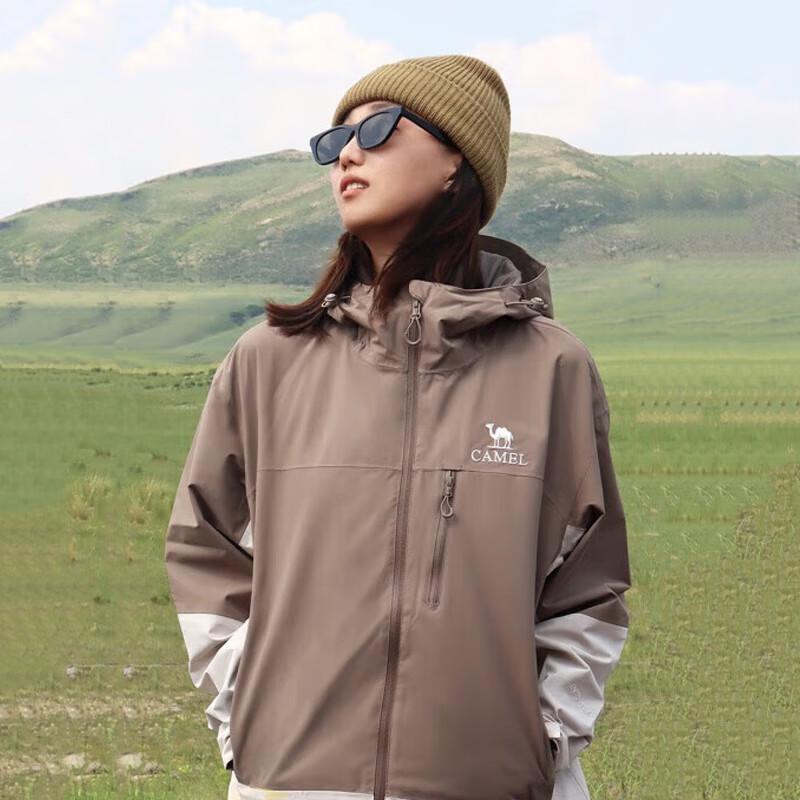 Camel Women's Outdoor Hardshell Single Layer Jacket