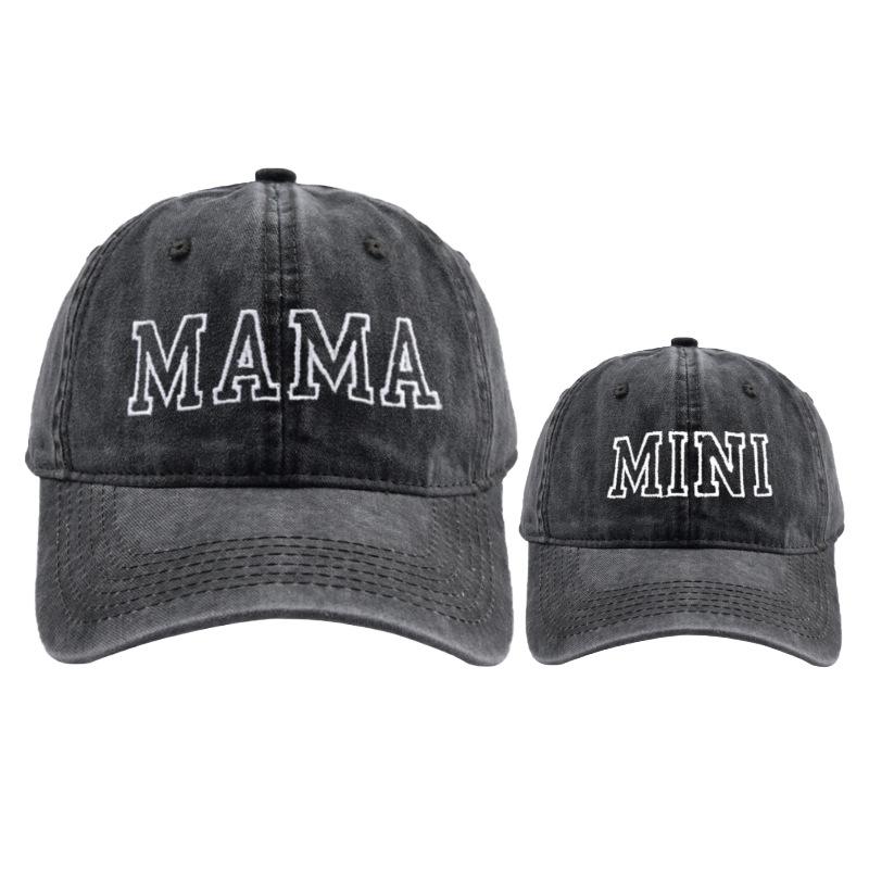 New Cotton Embroidery Letter Mama Mini Baseball Cap Women Child Snapback Dad Hat Summer Adjustable Girl Boy Sun Truck Caps