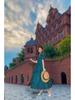 2025 V-Neck French Retro Summer Dress - Slimming A-Line Puff Sleeve Princess Style