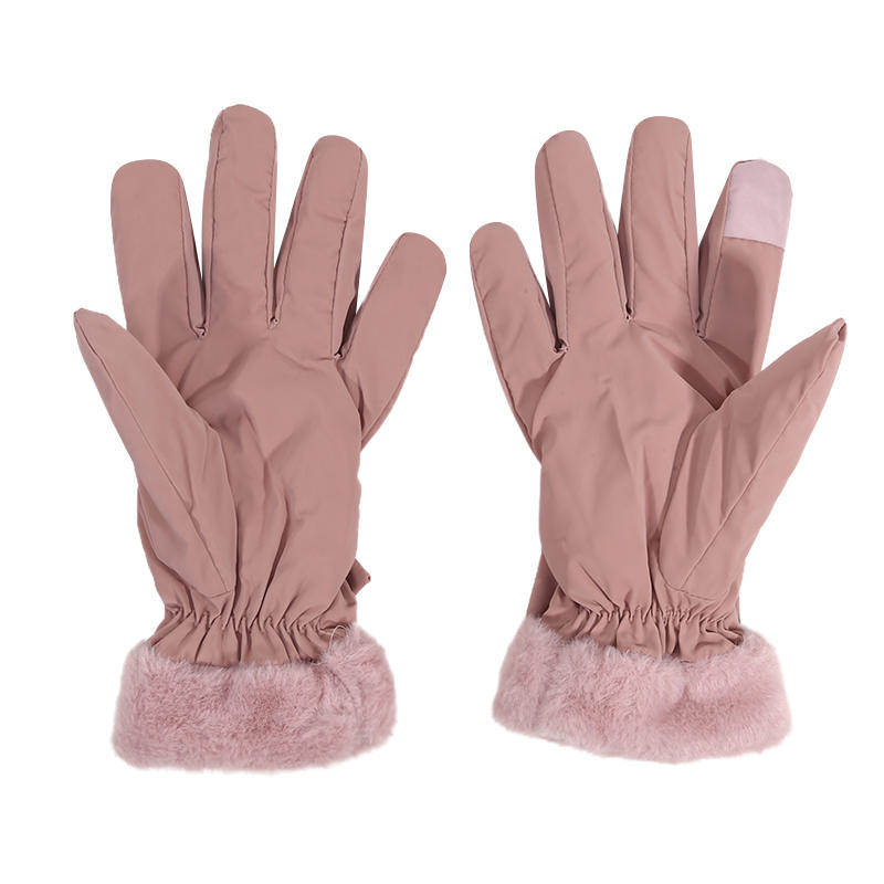 Gloves New Women's Winter Riding Solid Color Warm Plus Thickened Cold Windproof De Gloves For Winter Outdoor Activities