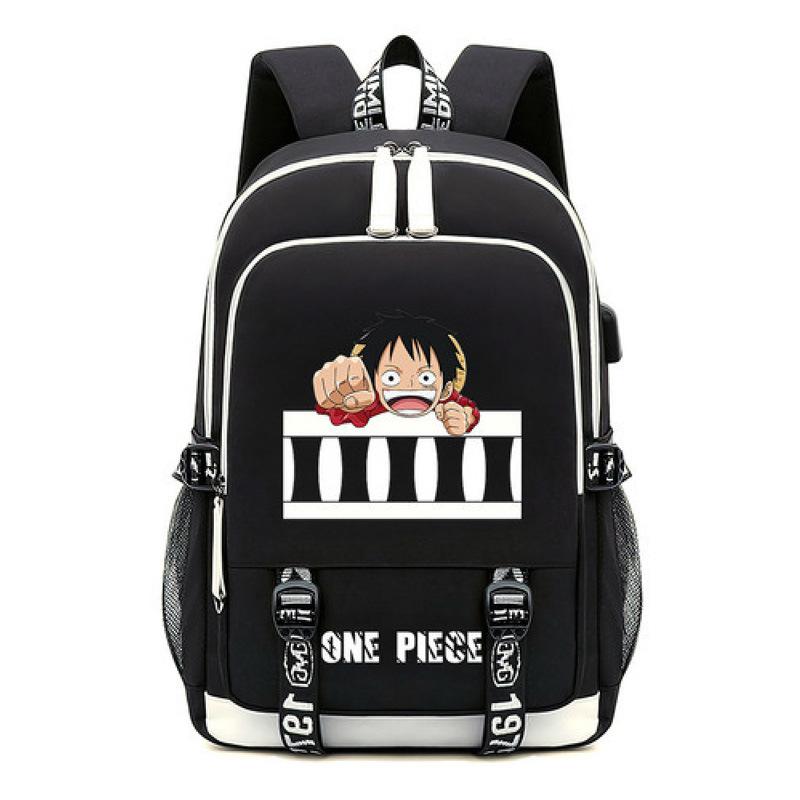 

Рюкзак Riman ONE PIECE one piece, молодежный школьный рюкзак большой вместимости, USB-сумка для компьютера 16 inch
