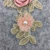 Three-Dimensional Simulation Flower Lace Embroidery Collar Diy Imitation Pearl Lace Lace Clothing Accessories