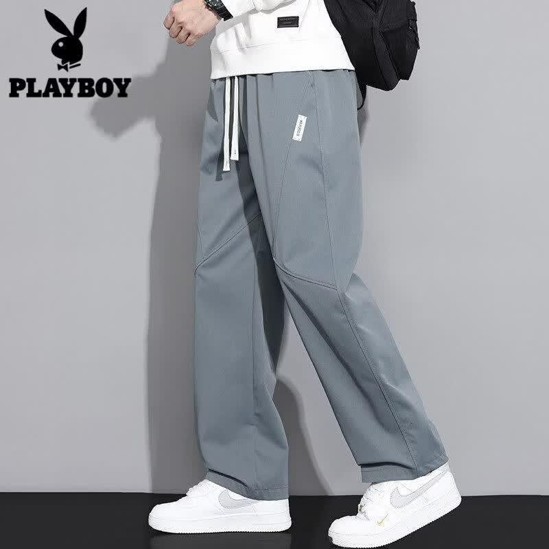PLAYBOY Men's Relaxed-Fit Straight-Leg Pants