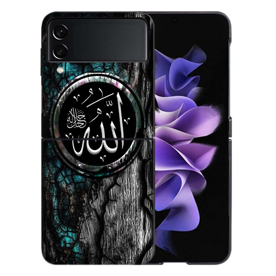 Trendy Simple God Coque For Samsung Z Flip7 6 Galaxy Case Shockproof Z Flip5 Z Flip3 4 5G Hard Cover Phone TPU PC Hard Funda