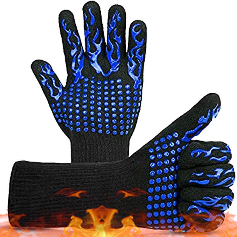 Auf Lager: Hitzebeständige, feuerfeste Handschuhe für Küche, Backen, Kochen, Mikrowelle und Ofen