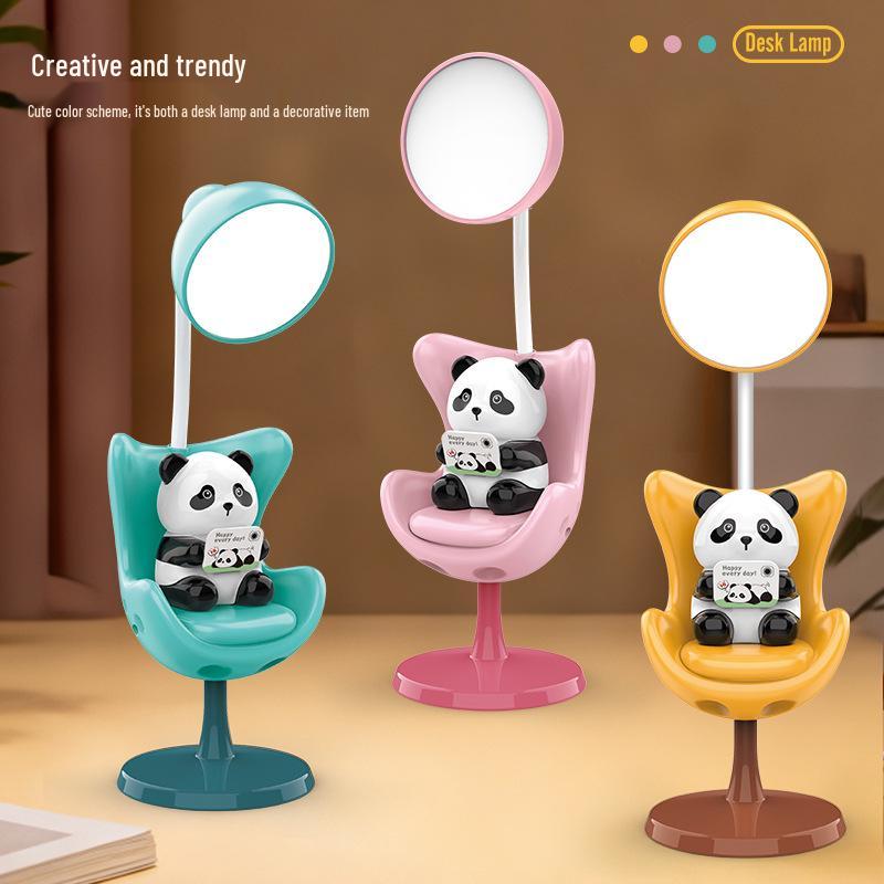 Rechargeable Cartoon Duckling Desk Lamp - Mini Night Light for Children's Bedroom