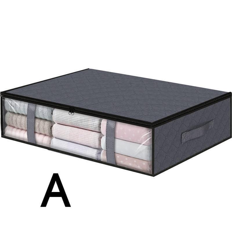 

Сумка для хранения под кроватью, переносная складная сумка для одеяла, ящик для хранения одежды, пылезащитный органайзер большой емкости, новый серый