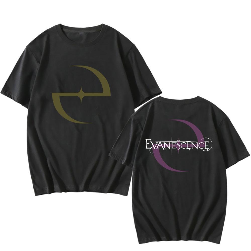 EVANESCENCE Amy Face Tee Rock Band Fashion Hip Hop T-shirt Unisex Streetwear Short Sleeve Cotton Men/Women T Shirt Clothing