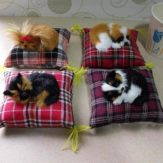 Creativo Mini Ornamento Cucciolo che Dorme - Decorazione per la Casa Regalo per la Fidanzata