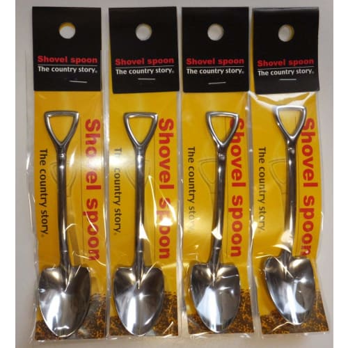 

Set of 4 scoop-shaped coffee spoons with the same design as the spoons featured in Hungry