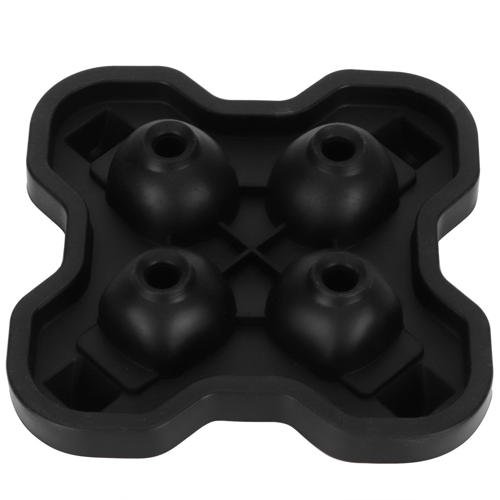 4 Grid Skull Shape Ice Tray Mold Food Grade Silicone Ice Cream Mold for Kitchen Summer