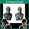 Realistic Skeleton Biochemical Mask For Halloween Parties Full Cover Silicone Design With Hat