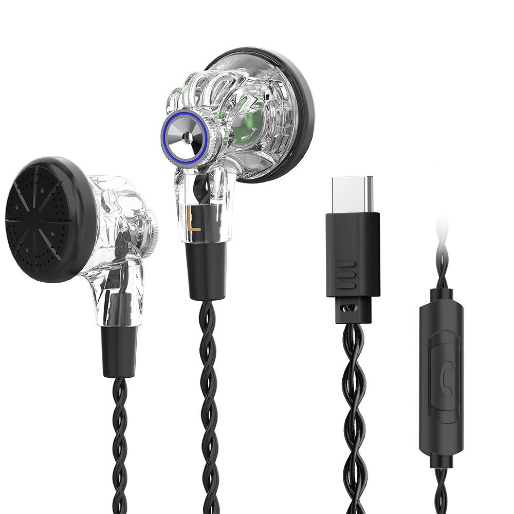 PT03 Wired Music Headphones, Flat Head Earbuds, Computer Mobile Phone, Universal HiFi