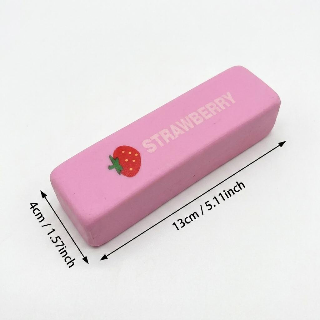 1Box Pink Strawberry Butter Stick Squishy Toy Realistic Fake Food Wet Soft Pu Bread Squeeze Asmr Desk Decor Anxiety Reducer Gift