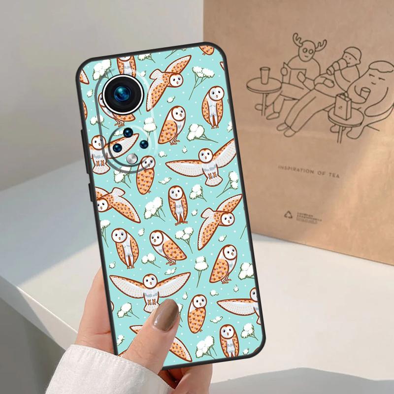 Süße Eule Cartoon Für Honor Magic 7 Lite 5 6 8 Pro Hülle Für Honor 400 200 90 70 50 X8c X8b X9a X9b X9c X9d Win