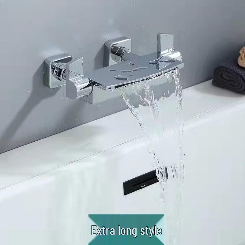 Wall-Mounted Bathtub Faucet with Shower