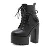 Gdgydh Sexy Club Waterproof Platform Boots for Women High Heels Cosplay Shoes Chunky Heel Faion ow Dance ort Boots Big Size
