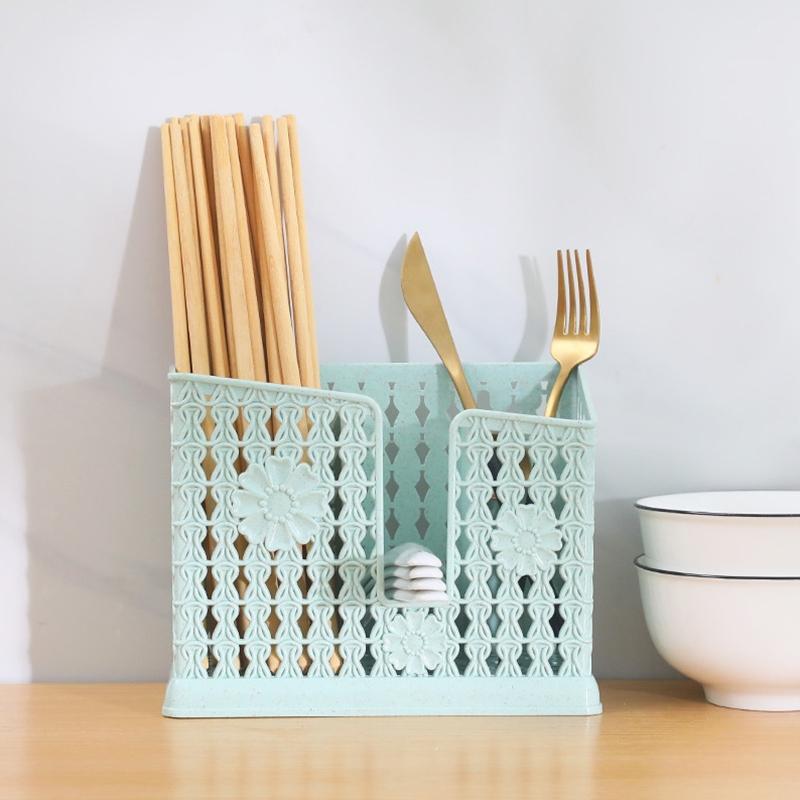 

Mutfunctional Hanging Chopsticks Storage Rack With Hollow Drain Hole Kitchen Supplies