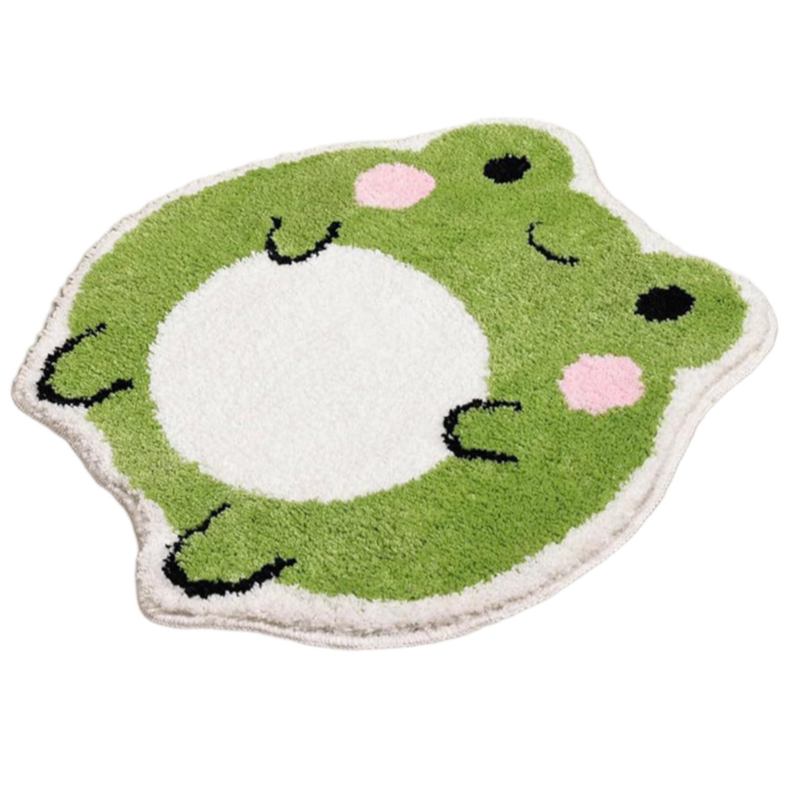 

Коврик для ванной Коврик для душа Коврик для ванной в форме мультяшной лягушки с сильным водопоглощением и быстрой сушкой для безопасности детей 2 зелёный