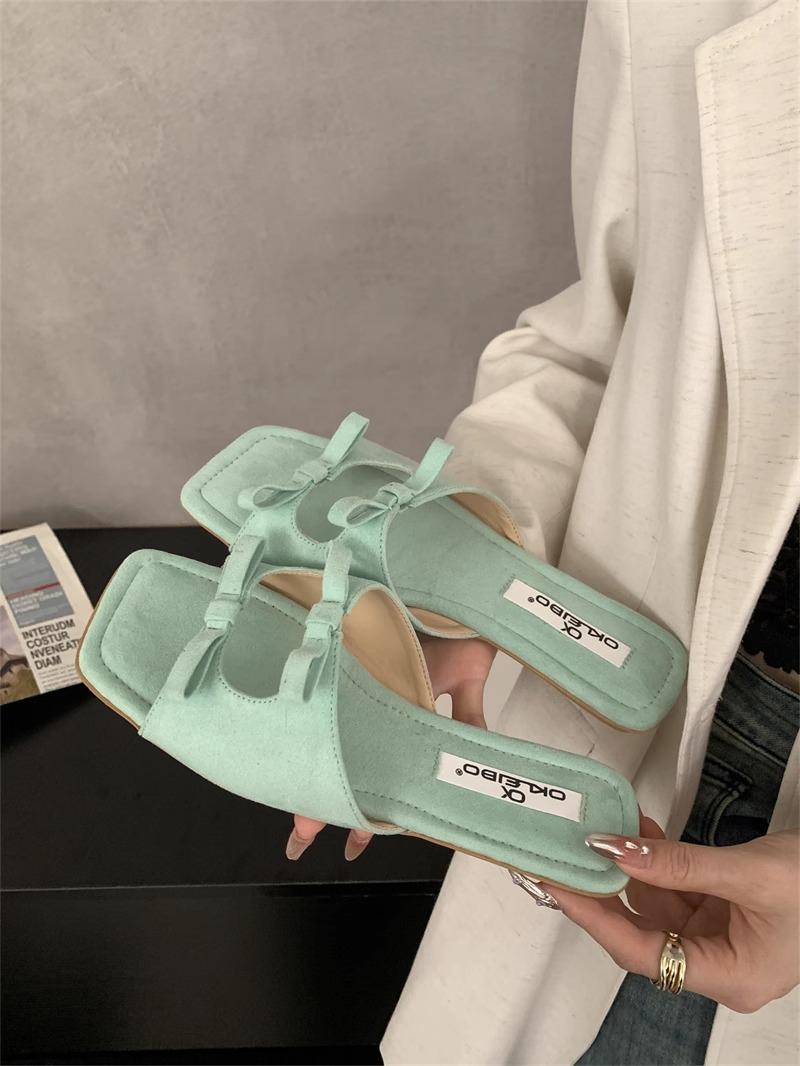 

Стиль Плоская подошва Модные женские пляжные сандалии Для улицы Нескользящие Уличные Универсальные женские шлепанцы Вьетнамки Женские 40 небесно-голубой