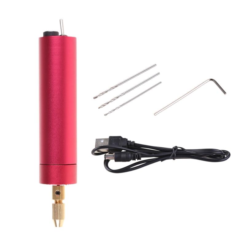

Mini Electric Corded Hand Drill Kit Micro Small L Pin for Wood Resin Plastic Polymer Clay Jewelry Making Crafts for DIY 1