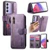 4-in-1 Wallet Case for vivo Y02/Y02s/Y11/Y17/Y15/Y12/Y3/Y15S/Y10/Y16/Y20/Y21/Y35...series (Protector, Card Holder, Crossbody Bag, Stand)
