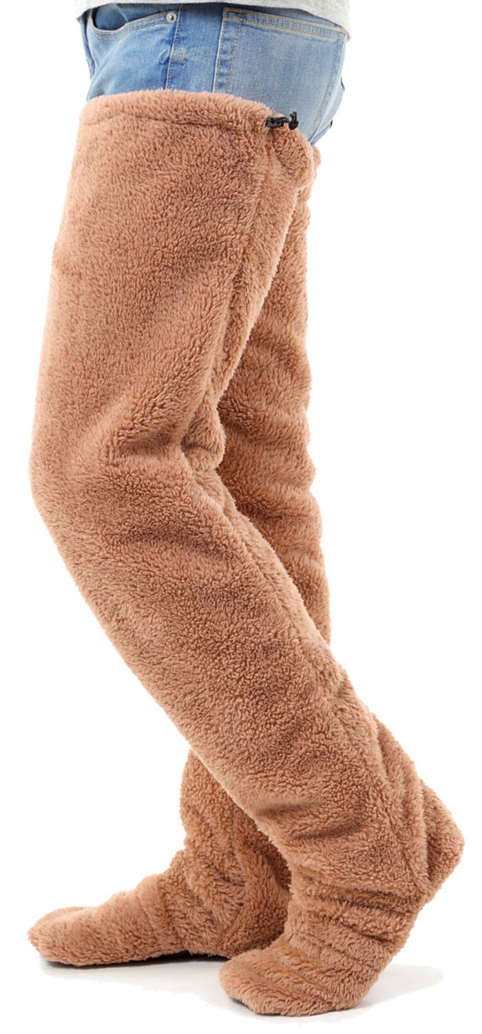 

[nicoly] Носки с подогревом, Длинные, Ультратеплые штаны с подогревом, Защита от холодной погоды, Унисекс, Пушистые домашние штаны (LL, Бежевый LL)