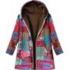 Jacket Series Casual Printed  Printed Plush Hooded Zipper Women's Fashion Style