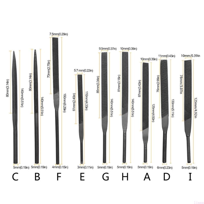 Rasp File Steel Half Round Flat Needle File Rasp for Woodworking Sharping Grinding and Metal Tool