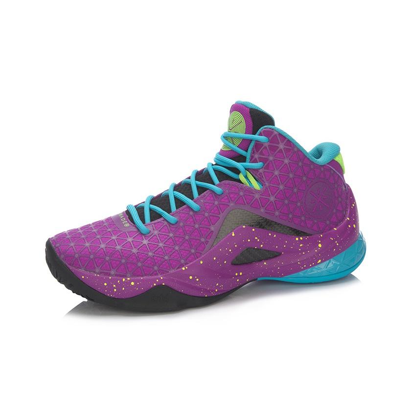 Li Ning Team Style 4 Fabric Synthetic Leather TPU Shock Absorption Anti-Slip Wear-Resistant Rebound Support Mid-Top Basketball Shoes ABAM011-5