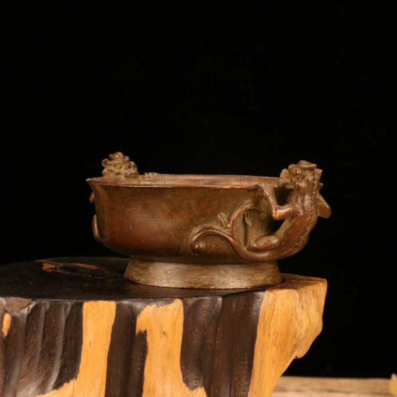 

Пурпурная Медь Питьевая Чаша Чистая Латунь Резная Чаша Храбрых Воинов Подарок для Дома Декоративная CHINA