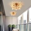 Nordic LED Ceiling Lights Flower Crystal Aisle Corridor Light Entrance Hall Balcony Decor Ceiling Lamp Chandeliers Lampara techo