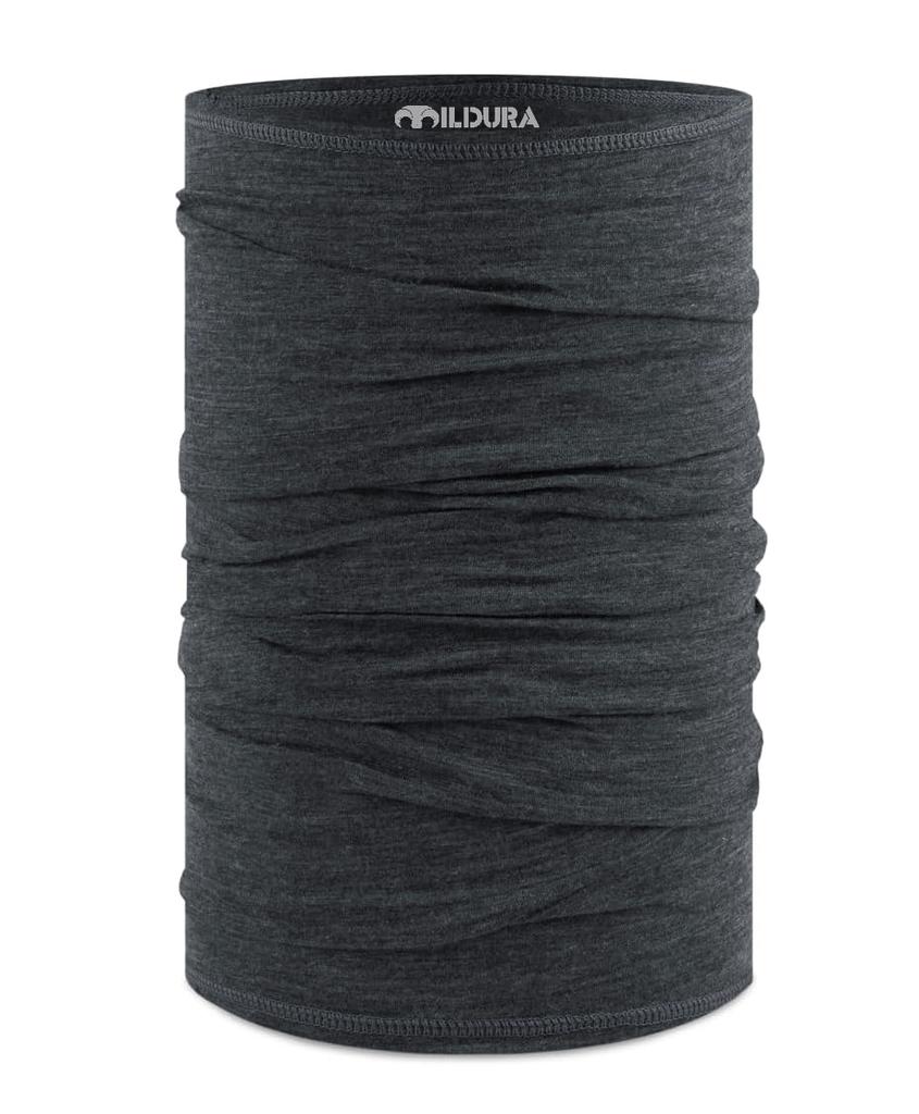 Adult 100% Merino Wool Neck Gaiter Light Quick Dry Breathable Face Mask for Ski Hiking Neck Tube Scarf Multifunctional Headwear