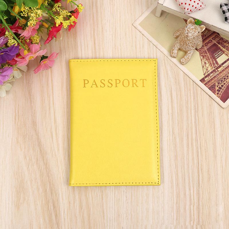 Universal Fashion Passport Holder Pu Leather Travel Id Credit Card Passport Cover Travel Wallet