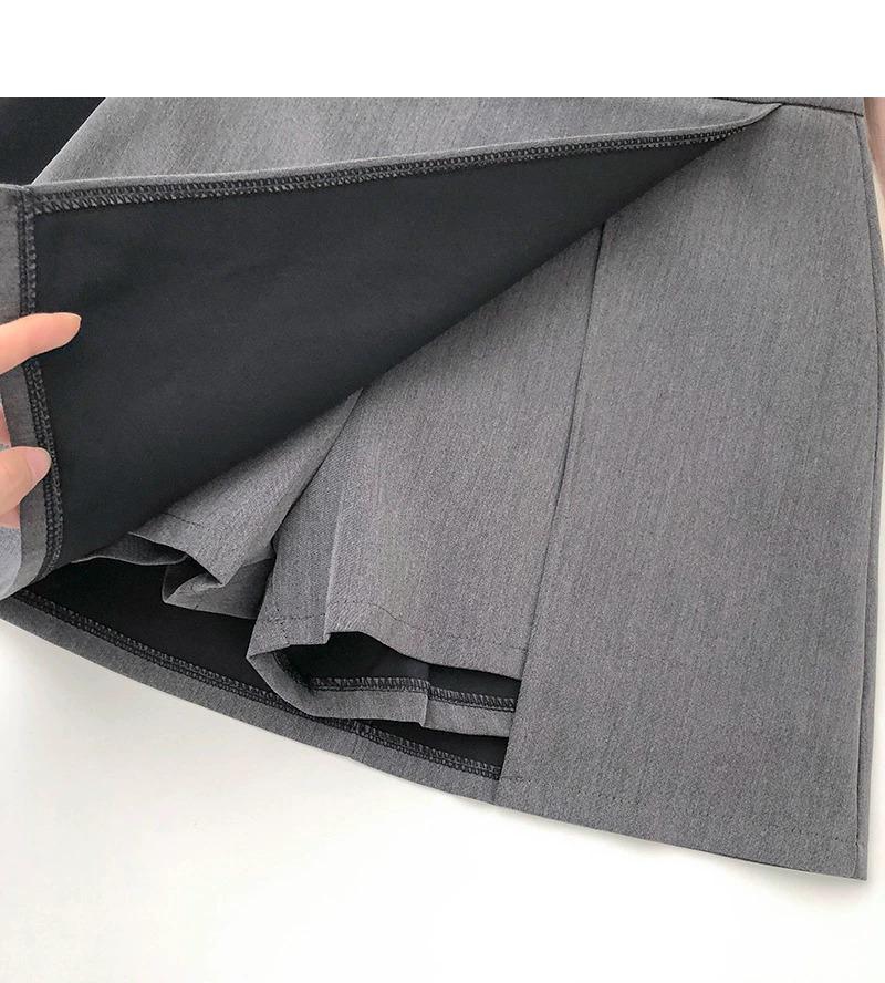 Dámská sukně áčkového střihu s vysokým pasem a rozparkem - Letní móda 2024