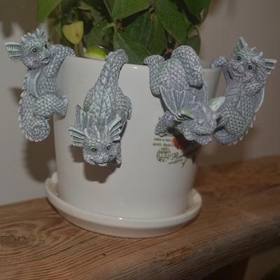 Sculpture animale mignonne imperméable à l'eau artistique ajoutant de la vitalité