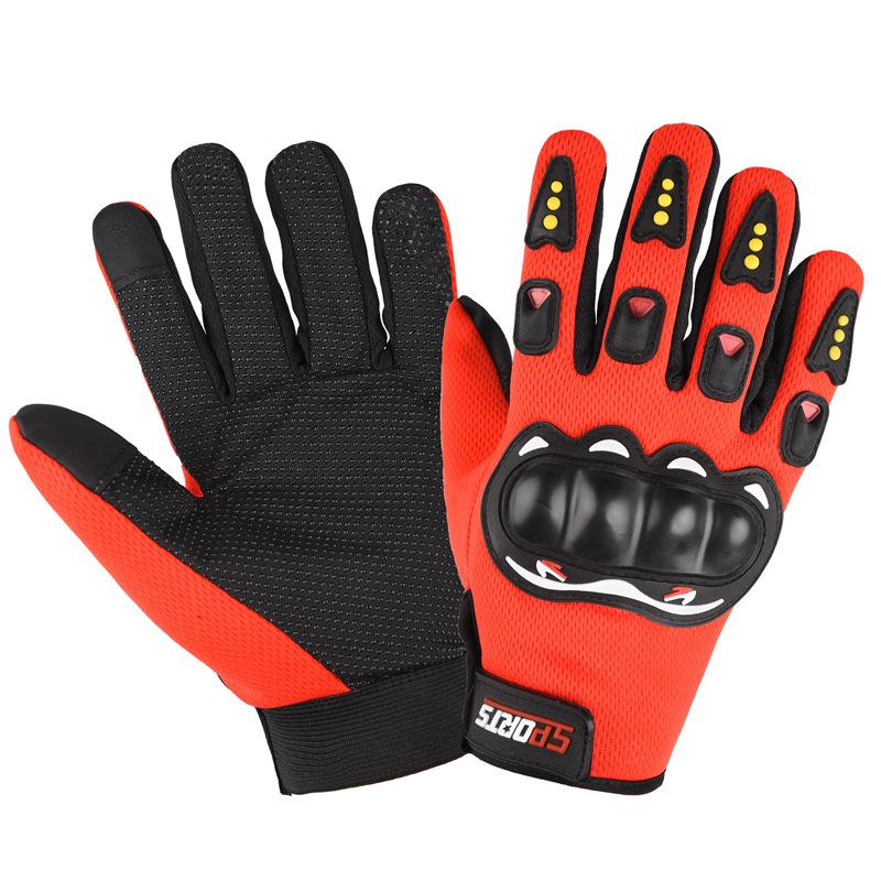 Motorradlokomotive Handschuhe Herren Vier Jahreszeiten Rutschfeste Schutz Vollfinger Offroad-Rennsport Reiten Fahrer Anti-Drop Sportschuhe