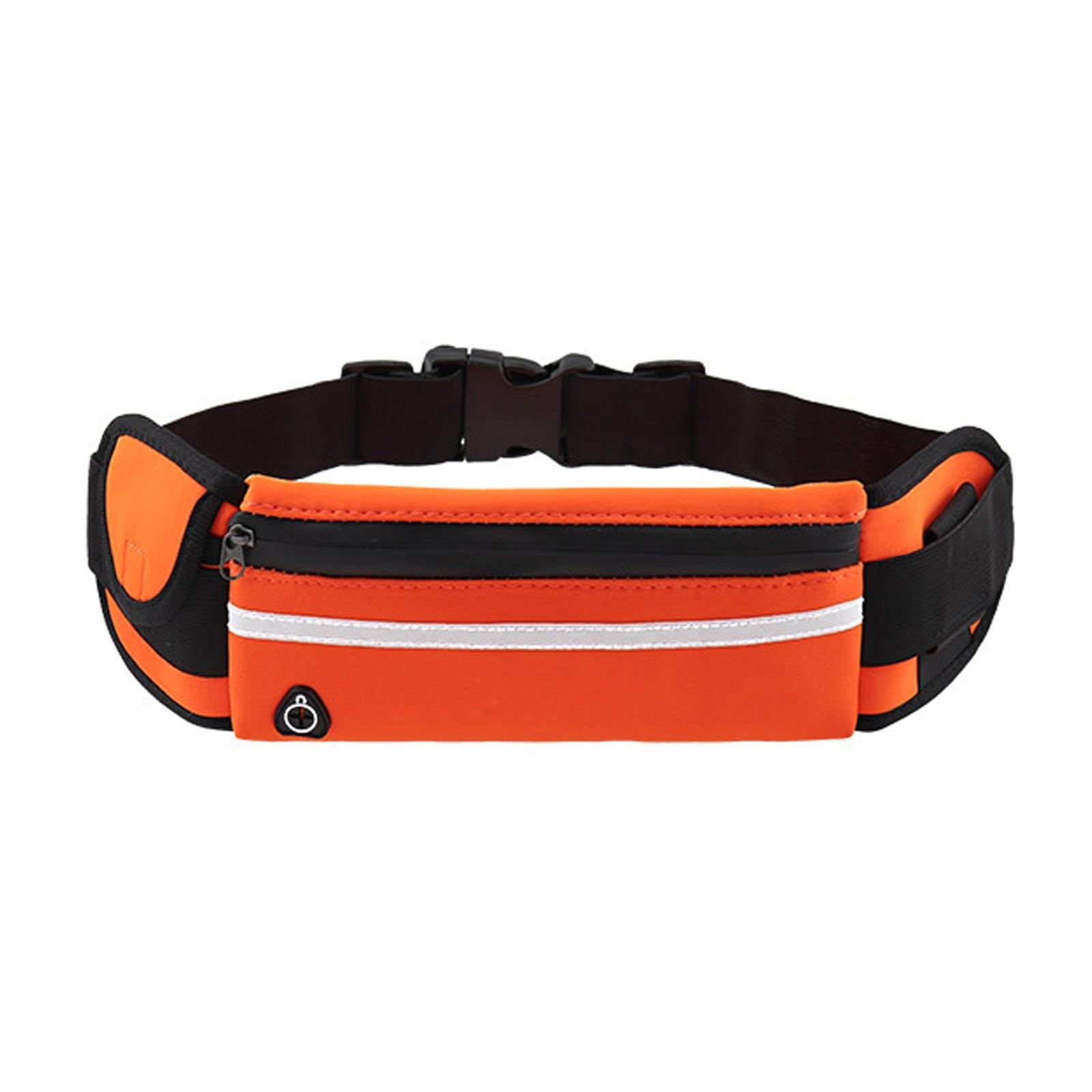

Сумка на пояс унисекс для бега с держателем для бутылки Спортивная дорожная портативная спортивная сумка оранжевый