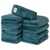 Towel Laboratory Face Dark JapanTechnology [Naturally Soft] #024 Towels, Blue, 10-Pack, Soft, Thick, Smooth, Long-Lasting, Fast-Absorbent, Durable,