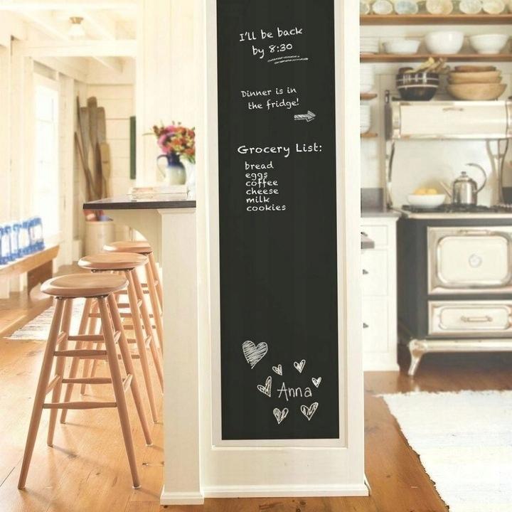 Self-Adhesive Chalkboard Wallpaper for Wall Large 200X45 Xxl + Chalks