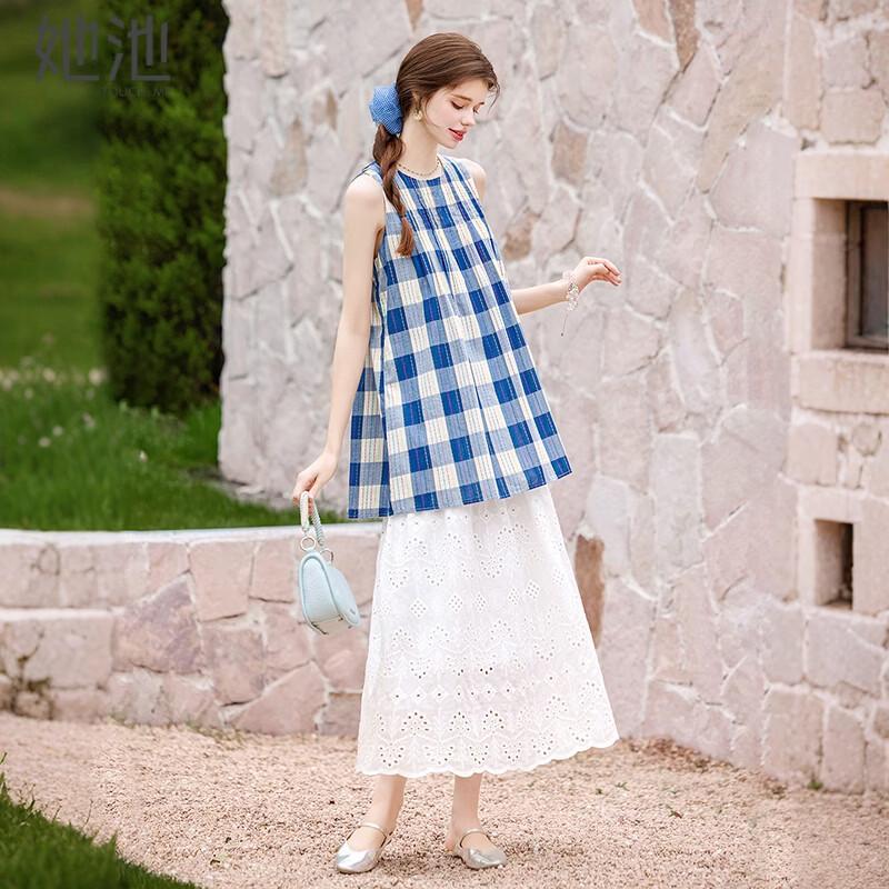 Women s Plaid Casual Two-Piece Set L
