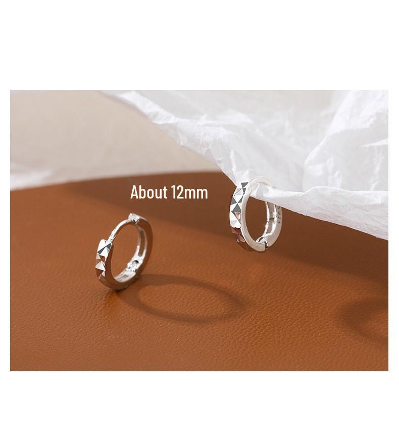 Korean Style Geometric Circle Earrings: Elegant, Versatile Ear Jewelry for Women and Students