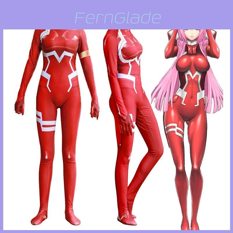 Elegant Darling In The Franxx Zero Two 02 Cosplay Bodysuit Perfect For Theme Parties